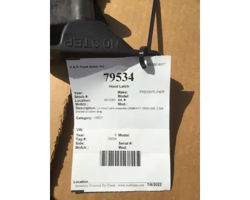 FREIGHTLINER  Latches and Locks