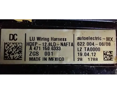 FREIGHTLINER  Wire Harness, Transmission