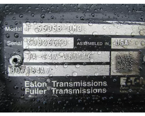 FULLER F5505B-DM3 TRANSMISSION ASSEMBLY