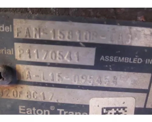 FULLER FAM15810BEA3 TRANSMISSION ASSEMBLY