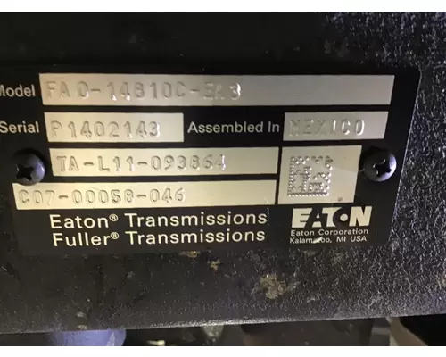 FULLER FAO14810CEA3 TRANSMISSION ASSEMBLY