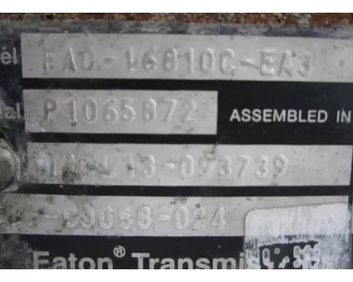 FULLER FAO16810CEA3 TRANSMISSION ASSEMBLY