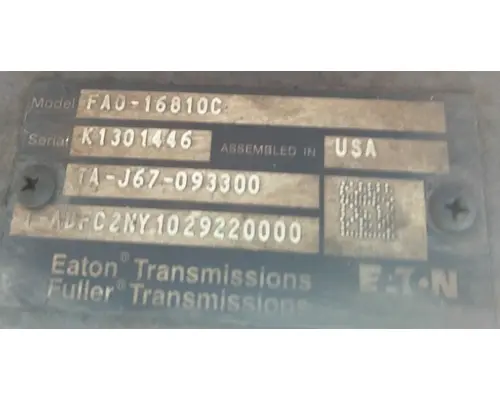 FULLER FAO16810C TRANSMISSION ASSEMBLY