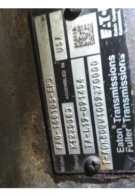 FULLER FAO16810SEP3 TRANSMISSION ASSEMBLY
