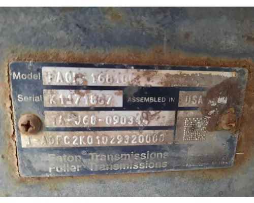 FULLER FAOF16810C TRANSMISSION ASSEMBLY