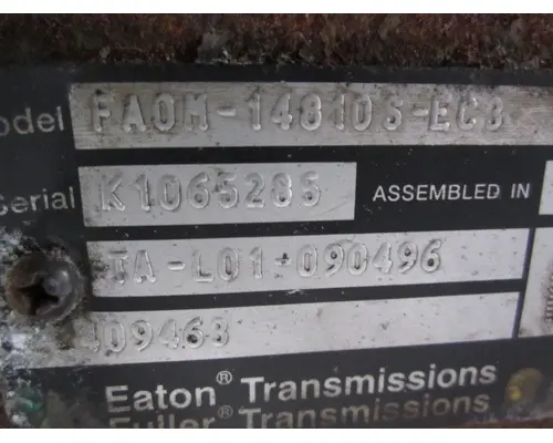 FULLER FAOM14810SEC3 TRANSMISSION ASSEMBLY