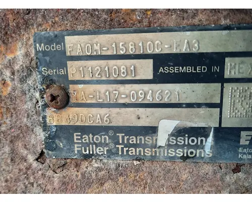 FULLER FAOM15810CEA3 TRANSMISSION ASSEMBLY