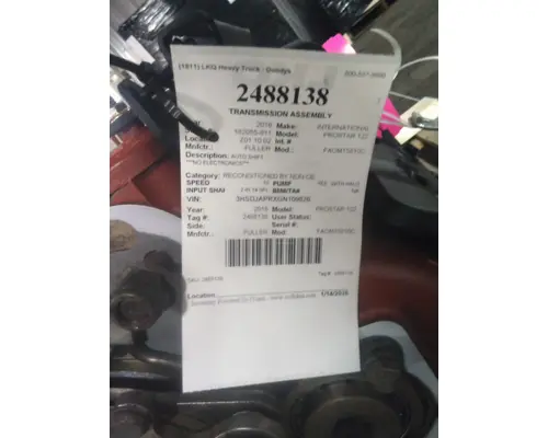 FULLER FAOM15810C TRANSMISSION ASSEMBLY