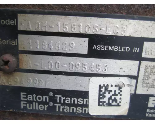 FULLER FAOM15810SEC3 TRANSMISSION ASSEMBLY