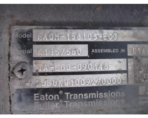 FULLER FAOM15810SEC3 TRANSMISSION ASSEMBLY