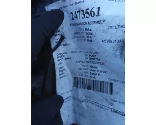 FULLER FO18E313AKHT TRANSMISSION ASSEMBLY
