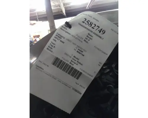 FULLER FO18E313AMHP TRANSMISSION ASSEMBLY