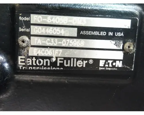 FULLER FO5406BDM3 TRANSMISSION ASSEMBLY