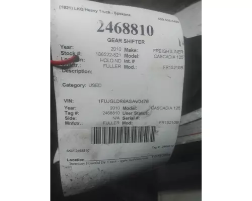 FULLER FR15210B GEAR SHIFTER