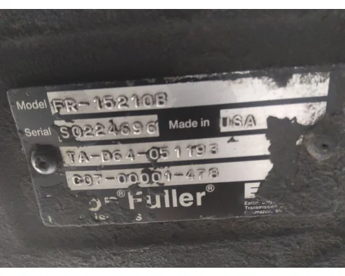 FULLER FR15210B TRANSMISSION ASSEMBLY
