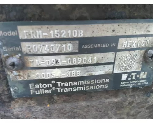 FULLER FRM15210B TRANSMISSION ASSEMBLY