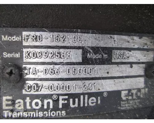 FULLER FRO15210CIC TRANSMISSION ASSEMBLY