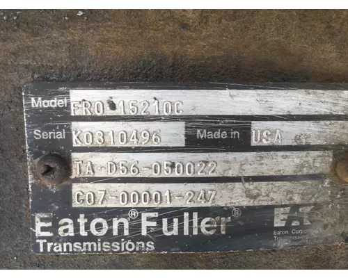 FULLER FRO15210CIC TRANSMISSION ASSEMBLY