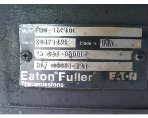 FULLER FRO15210CIC TRANSMISSION ASSEMBLY