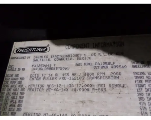 FULLER FRO16210C TRANSMISSION ASSEMBLY