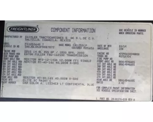 FULLER FRO16210C Transmission Assembly