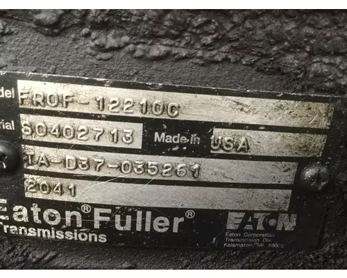 FULLER FROF12210C TRANSMISSION ASSEMBLY