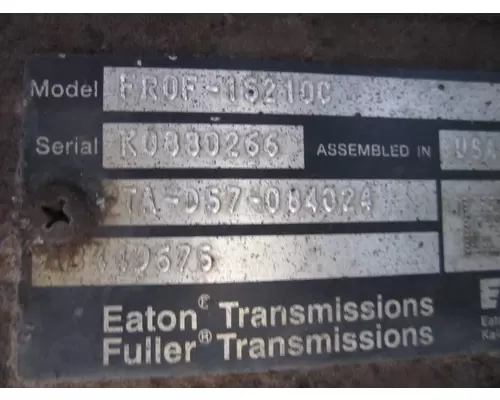 FULLER FROF15210CP TRANSMISSION ASSEMBLY