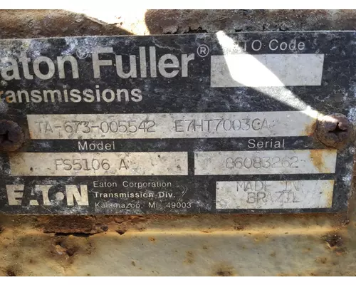FULLER FS5106A TRANSMISSION ASSEMBLY
