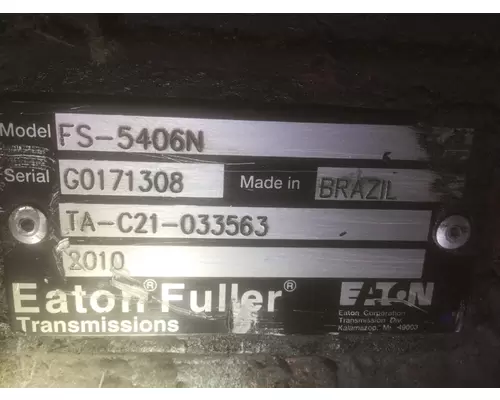 FULLER FS5406N TRANSMISSION ASSEMBLY