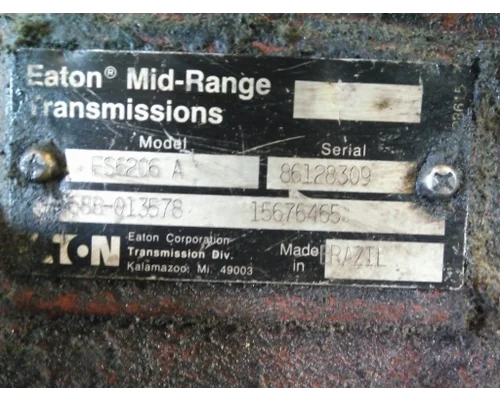 FULLER FS6206A TRANSMISSION ASSEMBLY