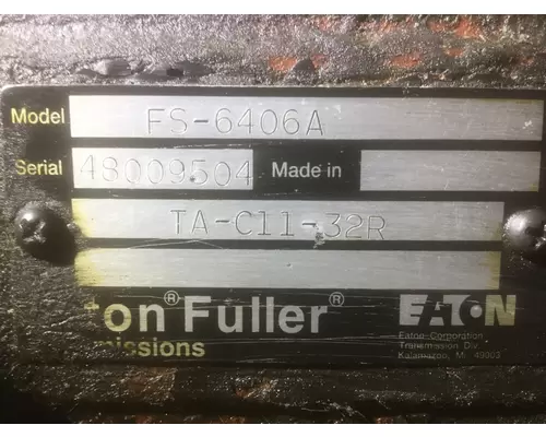 FULLER FS6406A TRANSMISSION ASSEMBLY