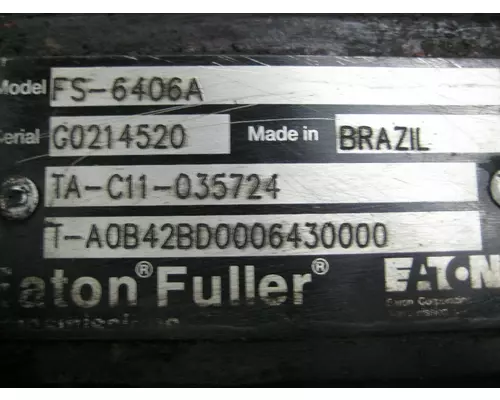 FULLER FS6406A TransmissionTransaxle Assembly