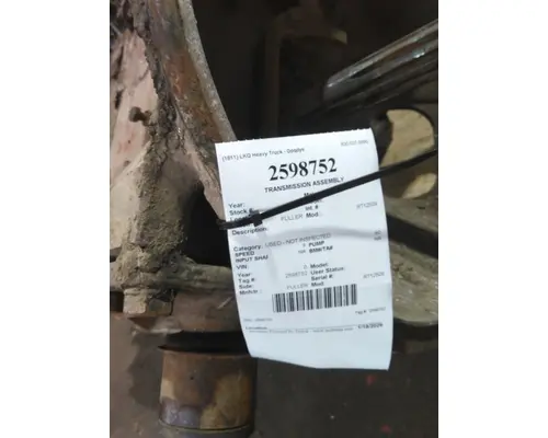 FULLER RT12509 TRANSMISSION ASSEMBLY