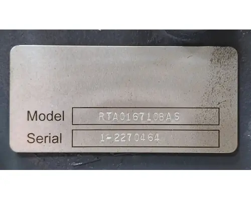 FULLER RTAO16710BAS TransmissionTransaxle Assembly