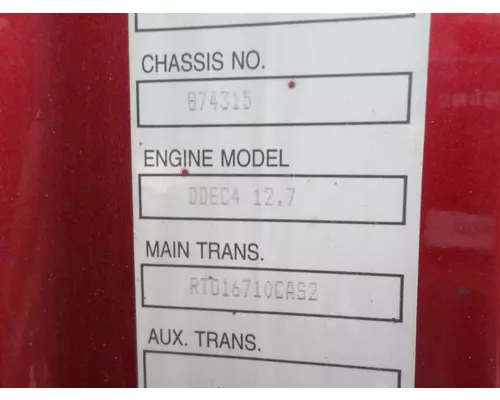 FULLER RTAO16710CAS TRANSMISSION ASSEMBLY