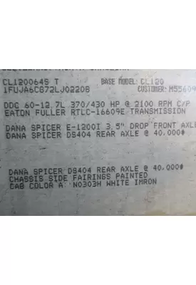 FULLER RTLC16609E Transmission/Transaxle Assembly