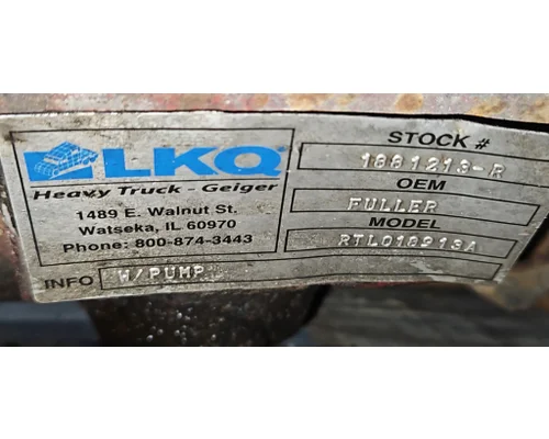 FULLER RTLO16913A Transmission Assembly
