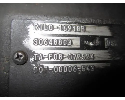 FULLER RTLO16918B TRANSMISSION ASSEMBLY