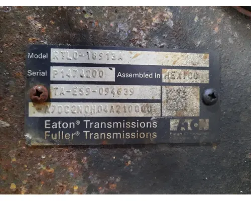 FULLER RTLO18913A TRANSMISSION ASSEMBLY