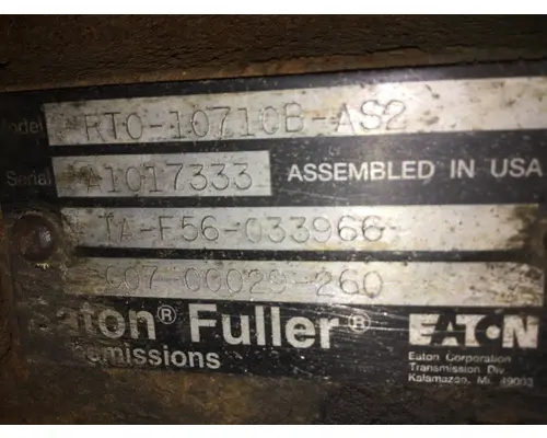FULLER RTO10710BAS2 Transmission