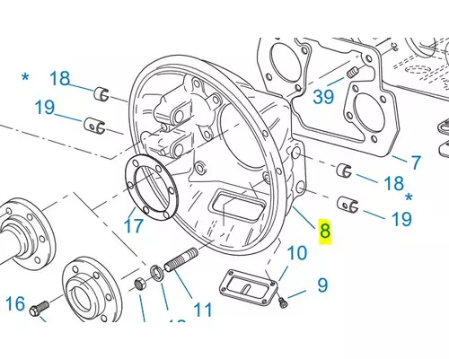 FULLER RTO10910BAS2 Clutch Housing