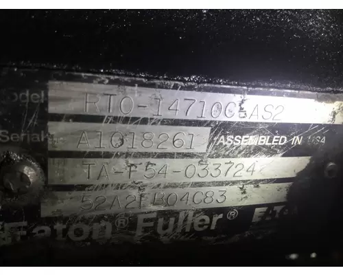 FULLER RTO14710CAS2 Transmission