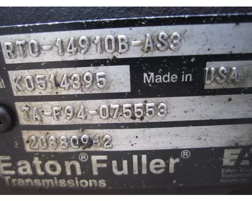 FULLER RTO14910BAS3 TRANSMISSION ASSEMBLY