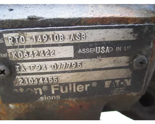 FULLER RTO14910BAS3 TRANSMISSION ASSEMBLY