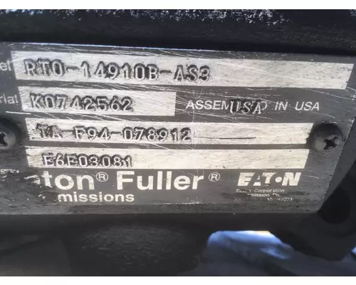 FULLER RTO14910BAS3 TRANSMISSION ASSEMBLY