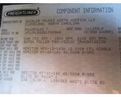 FULLER RTO15210C Transmission Assembly