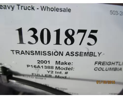 FULLER RTO16710CAS2 TRANSMISSION ASSEMBLY