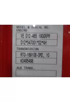 FULLER RTO16910BDM2 TRANSMISSION ASSEMBLY