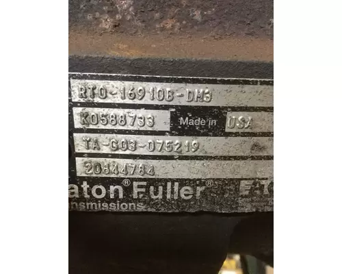 FULLER RTO16910BDM3 TRANSMISSION ASSEMBLY