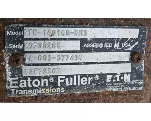 FULLER RTO16910BDM3 TransmissionTransaxle Assembly